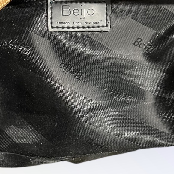 🌻Beijo Black Patent Studded Small Handbag Shoulder Bag Clutch - Picture 9 of 11